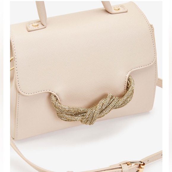 NEW BETSEY JOHNSON XO Kyla Crossbody Purse handbag Bag Oatmeal - Picture 3 of 7